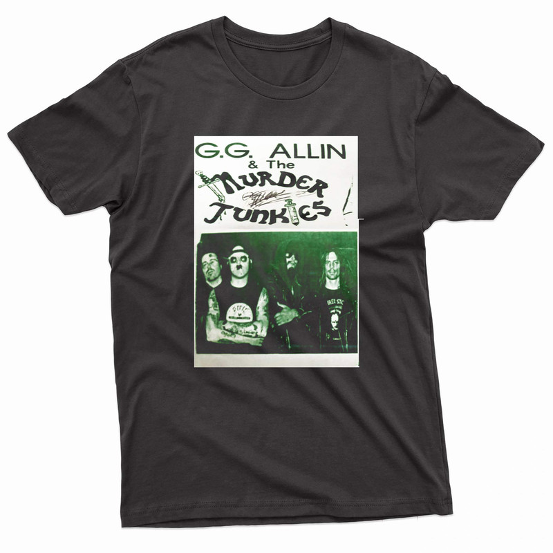 Gg Allin The Murder Junkies On Tour TShirt 0