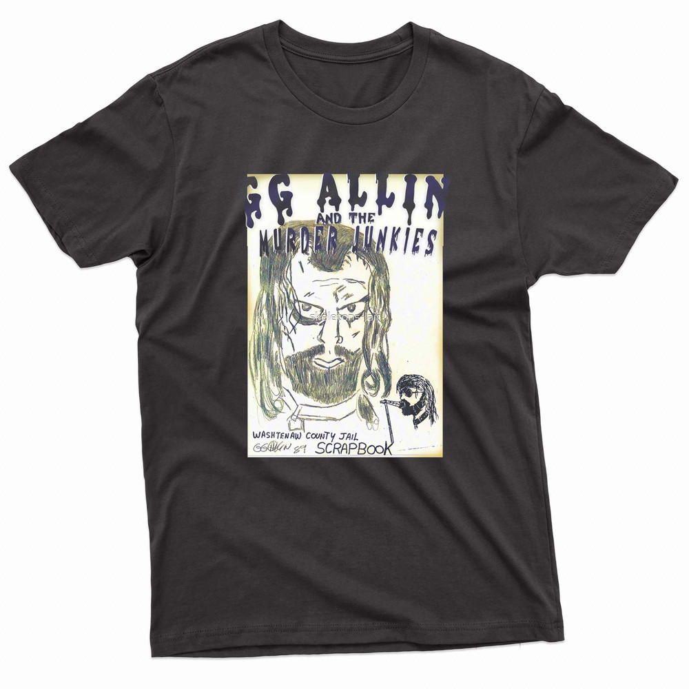 Gg Allin The Murder Junkies Washtenaw County Jail TShirt 0