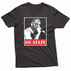 gg allin bloody face t-shirt