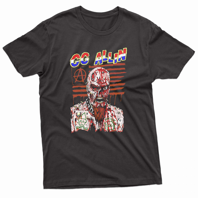 GG Allin Bloody Messy Corpse TShirt 0