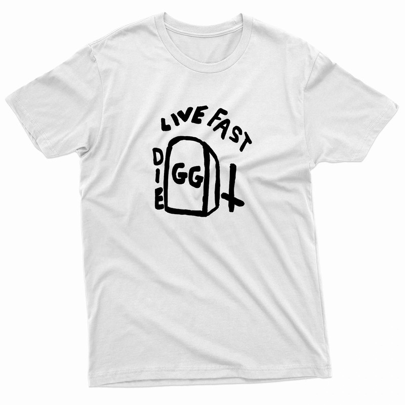 Gg Allin Funeral Live Fast Die TShirt 0