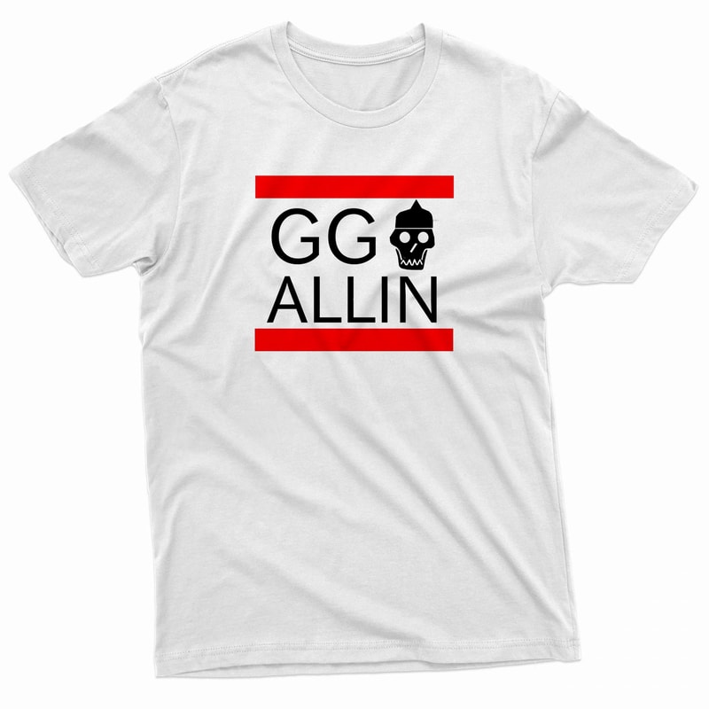 Gg Allin Logo White TShirt 0