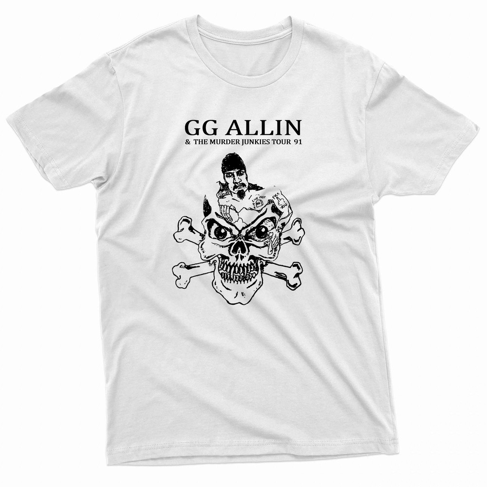 Gg Allin Tour 91 Logo TShirt 0