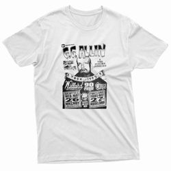 gg allin tour shirt 93 poster t-shirt