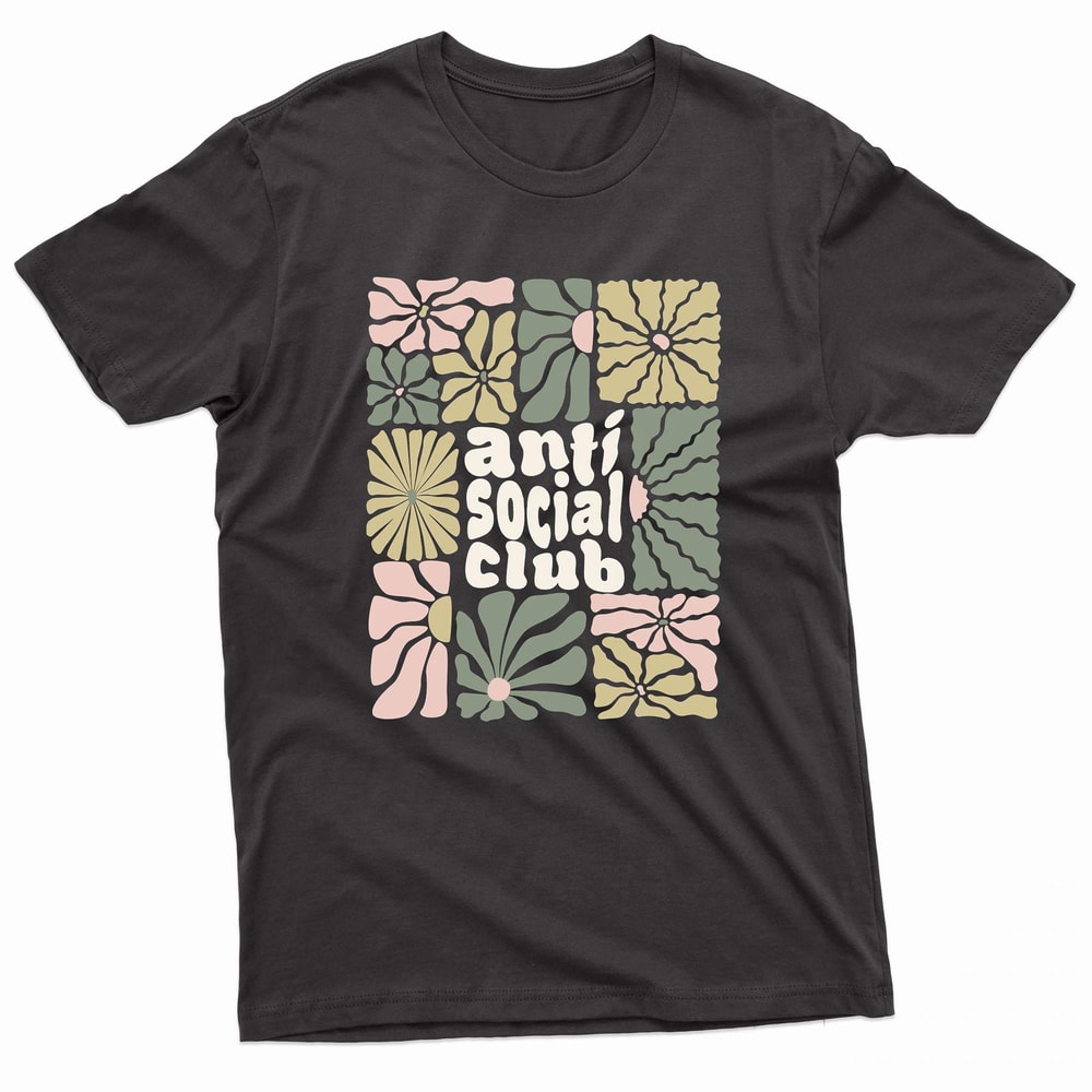 Antisocial Club Floral TShirt 0