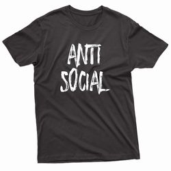 anti social funny introvert selectively social anti social gear t-shirt