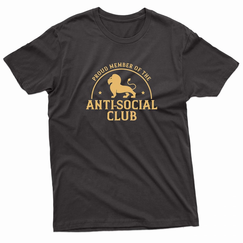 Introvert Anti Social Club TShirt 0