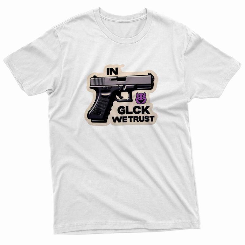 In Glock We Trust 2 Bullet TShirt 0