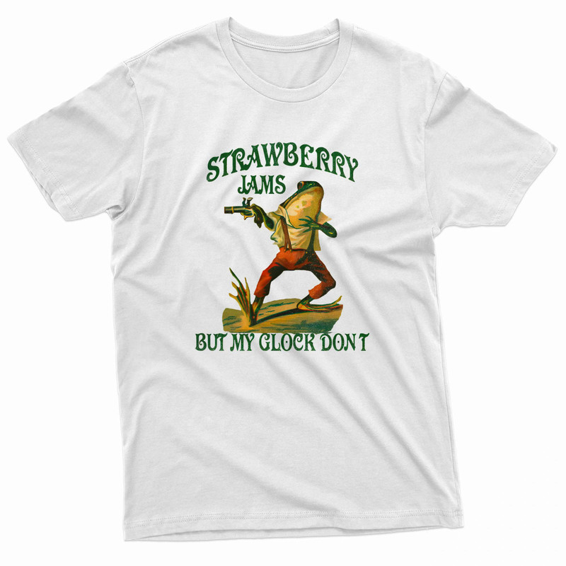 Strawberry Jams But My Glock Dont TShirt 0
