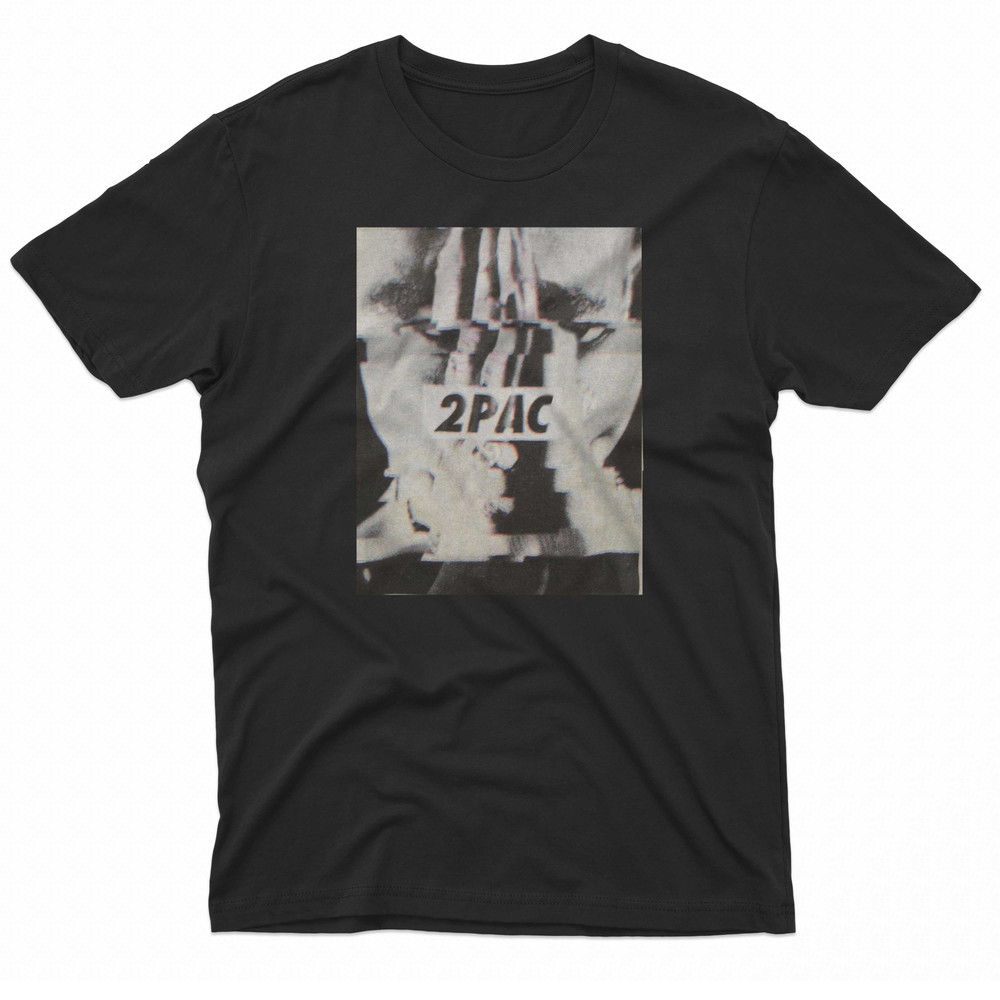 2pac Glitch Photo TShirt 0