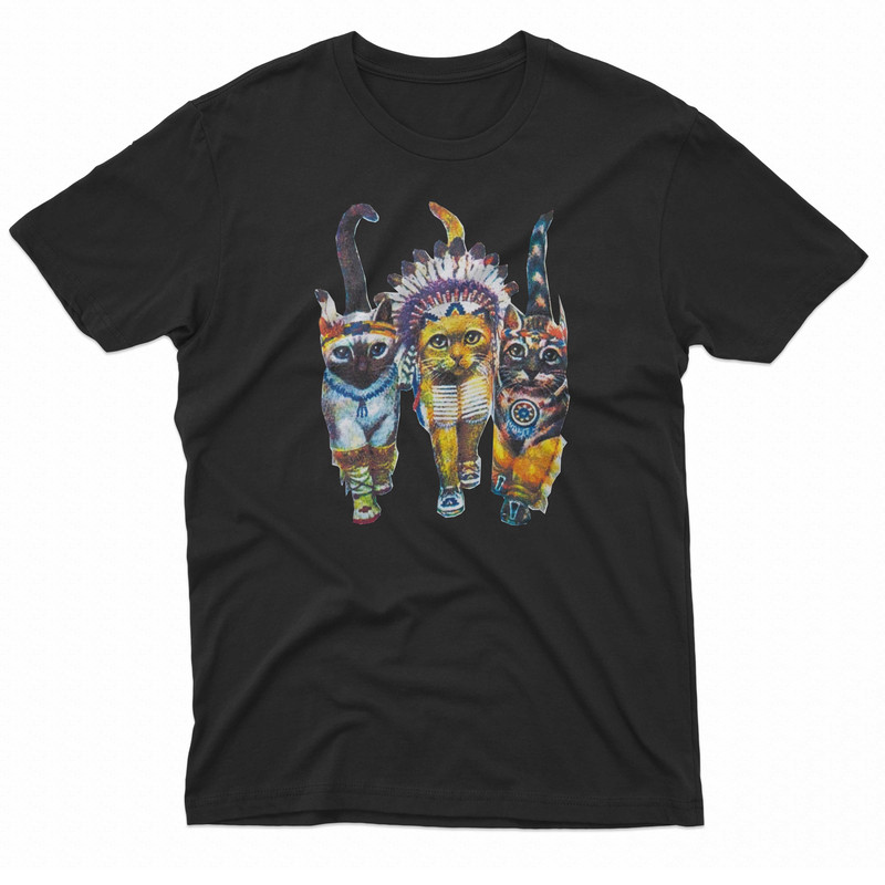 3 Indian Cats TShirt 0