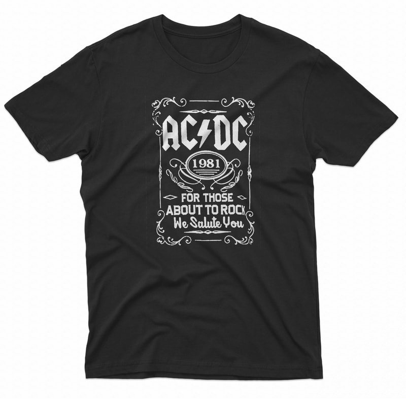 Acdc 1981 For Those About To Rock TShirt 0