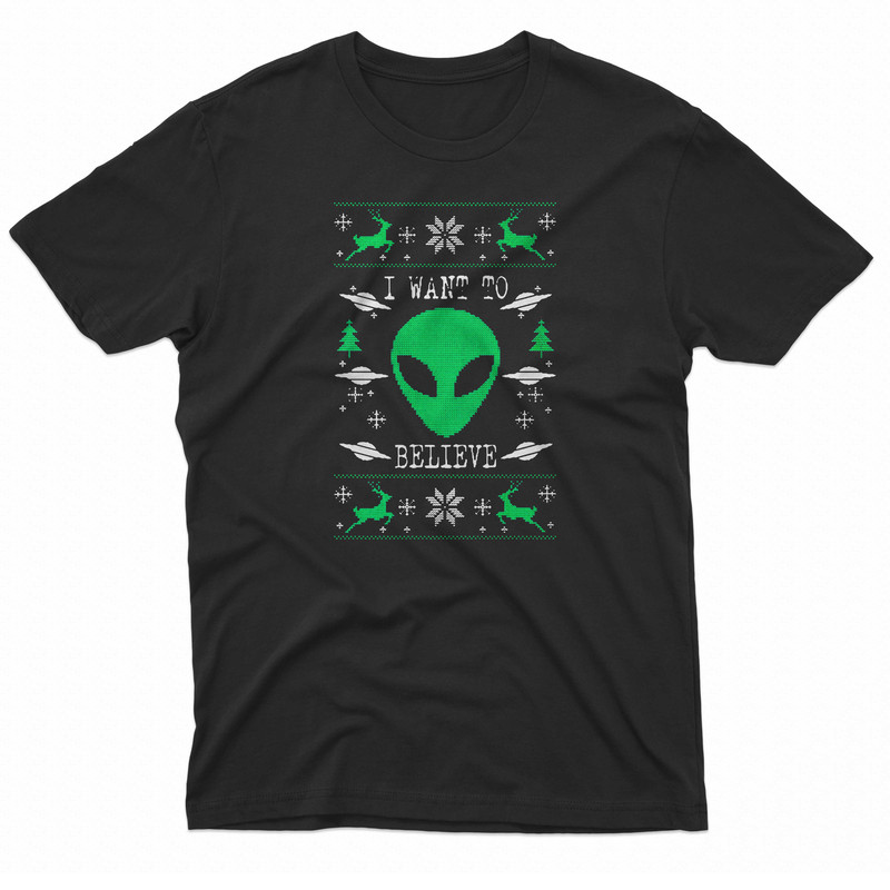 Ailen I Want To Believe TShirt 0