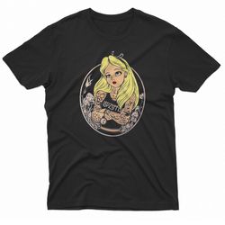 alice in wonderland punk t-shirt