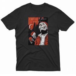 alien and skull twenty one pilots t-shirt