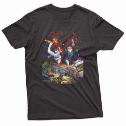 dandadan momo & okarun running t-shirt