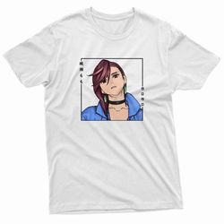momo ayase in japanese dandadan anime t-shirt