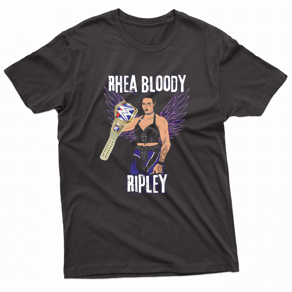 Rhea Bloody Ripley Judgement Day Purple Wing WWE TShirt 0
