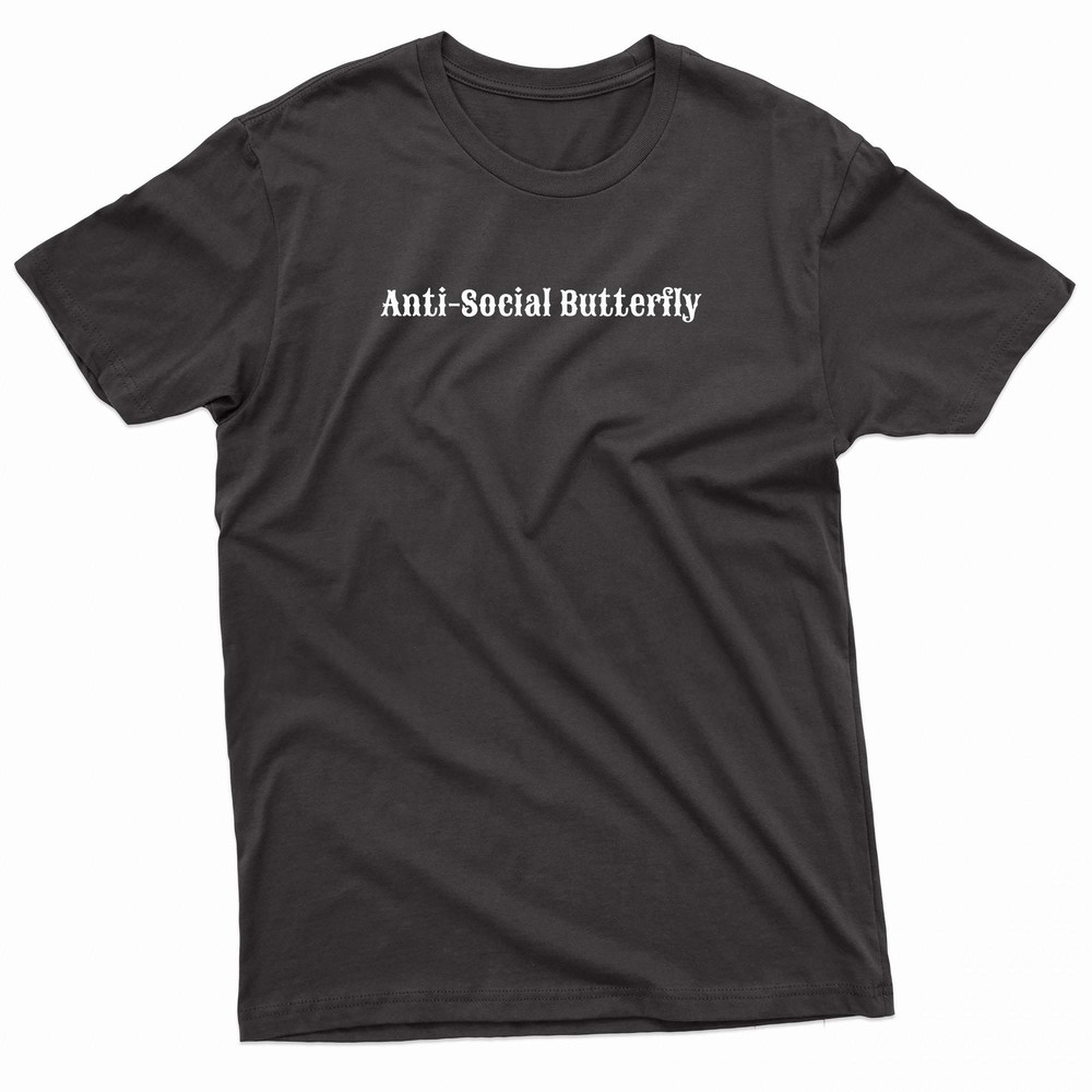 Anti Social Butterfly Minimalist TShirt 0