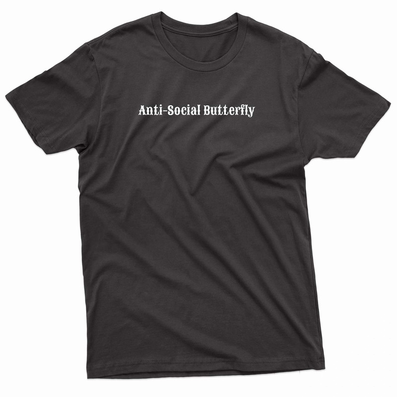Anti Social Butterfly Minimalist TShirt 0