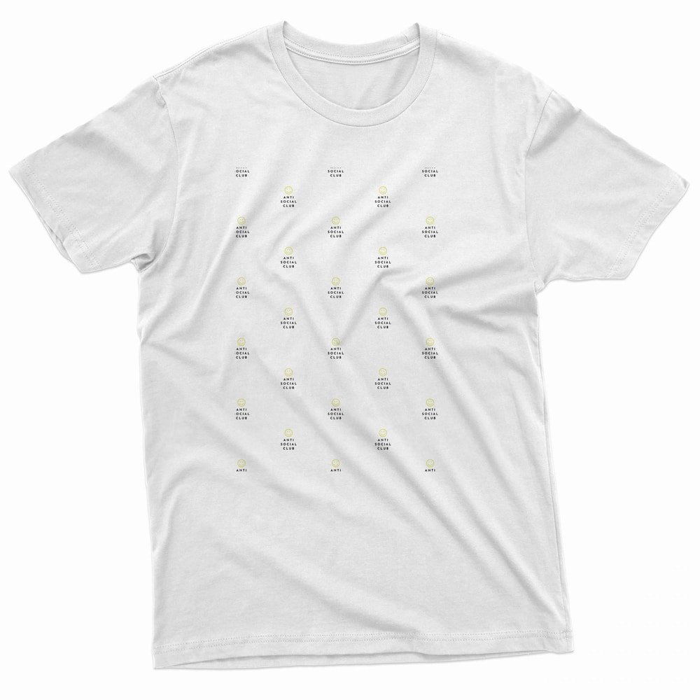 Anti Social Club Pattern TShirt 0