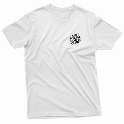 anti social coffee club coffee lovers t-shirt
