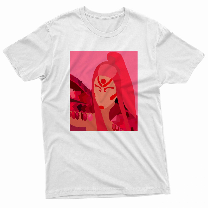 Lady G Pink Art Portrait TShirt 0