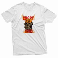 angry runs bear t-shirt
