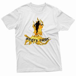 angry runs burning man t-shirt