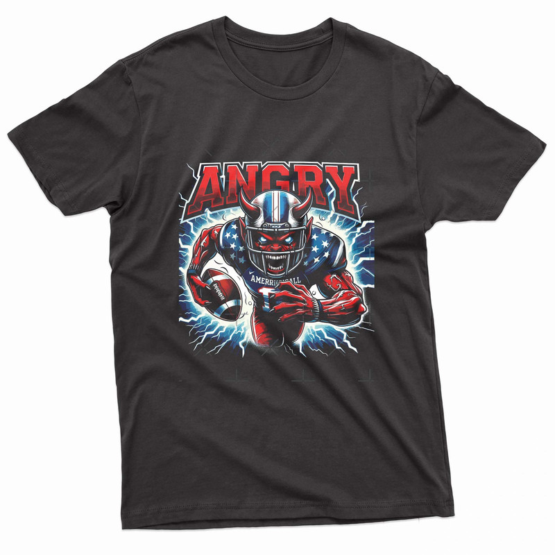 Angry Runs Devil Footballer TShirt 0