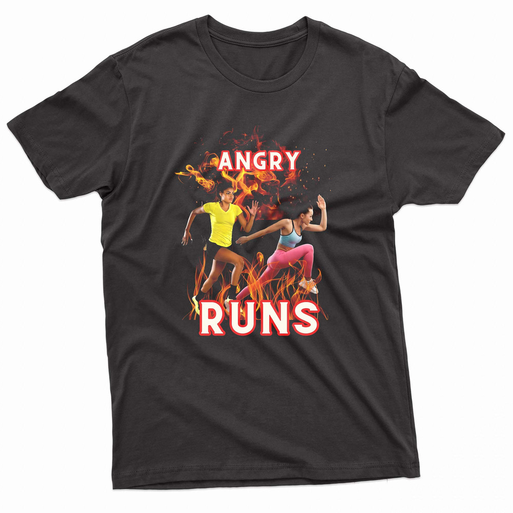 Angry Runs Girls Runner TShirt 0