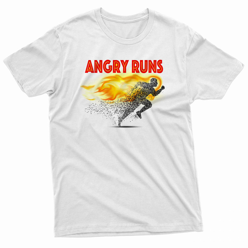 Angry Runs Good Morning Footbal Inflames TShirt 0