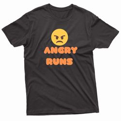 angry runs good morning football emote t-shirt