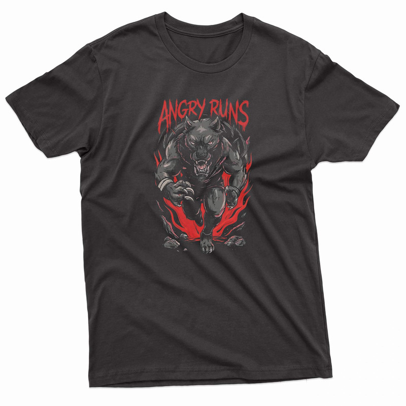 Angry Runs Werewolf TShirt 0