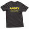 Angry Runs Yellow Typo TShirt 0