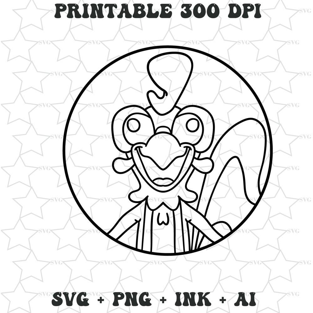 Sticker Vector Project Clucky Logic Easy To Edit With SVGPNGInk Ai File Format Instant Download 1