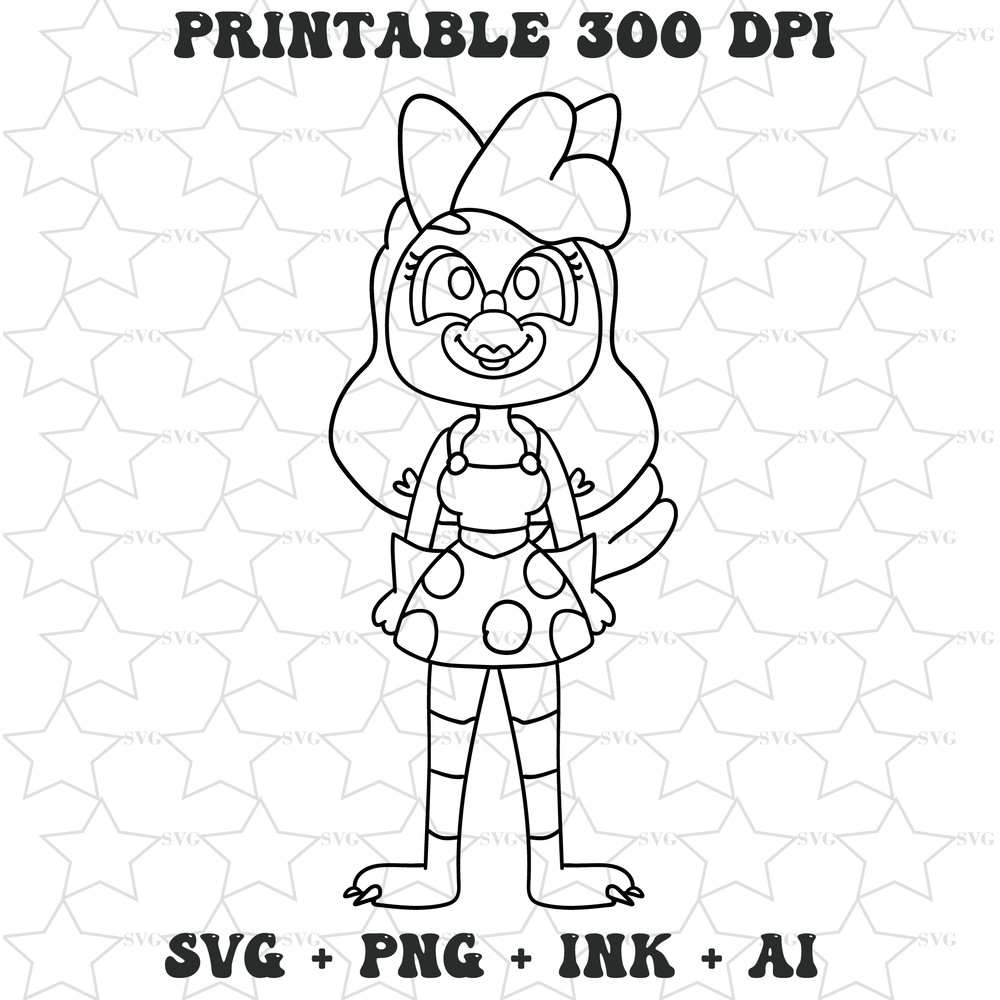 Vector Project Female Clucky Logic Easy To Edit With SVGPNGInk Ai File Format Instant Download 1