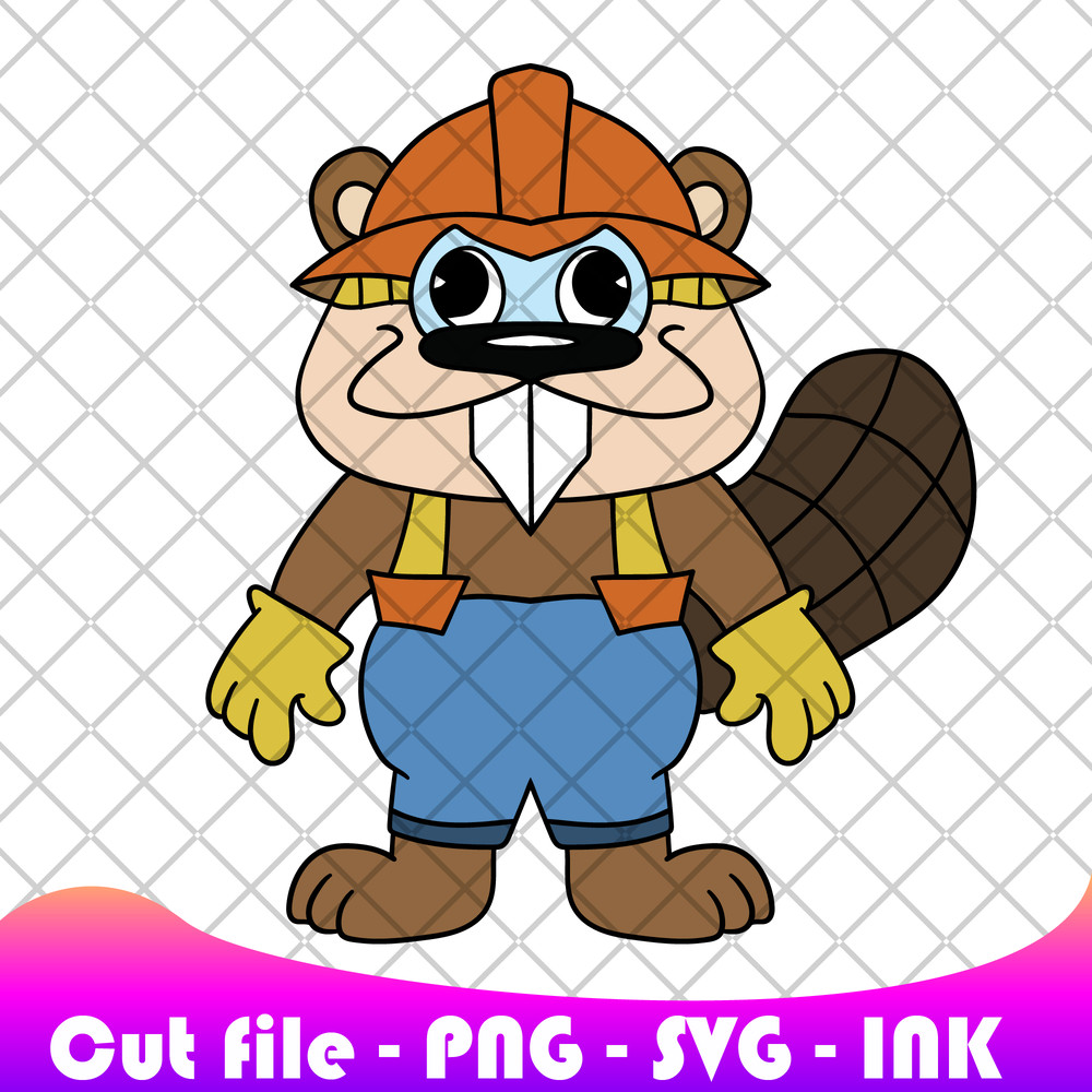 Barney Beaverton In Cluckys Logic Png Clucky SVG Clucky Coloring Pages Printable Editable Vector 0