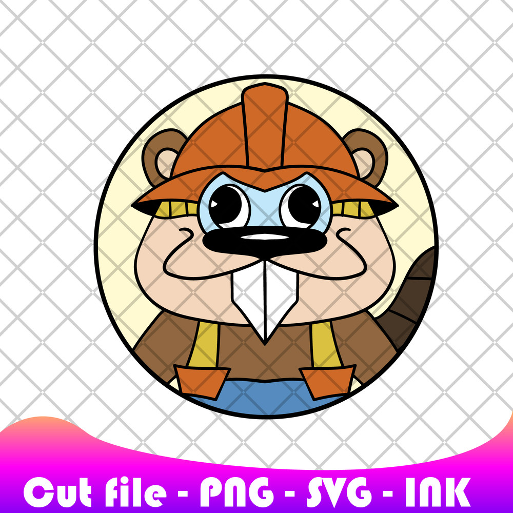 Sticker Barney Beaverton In Cluckys Logic Png Clucky SVG Clucky Coloring Pages Printable Editable Vector 0