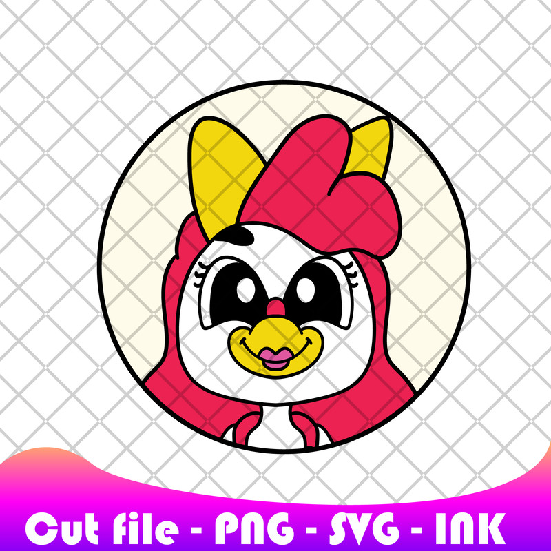 Sticker Female Cluckys Logic Png Clucky SVG Clucky Coloring Pages Printable Editable Vector 0