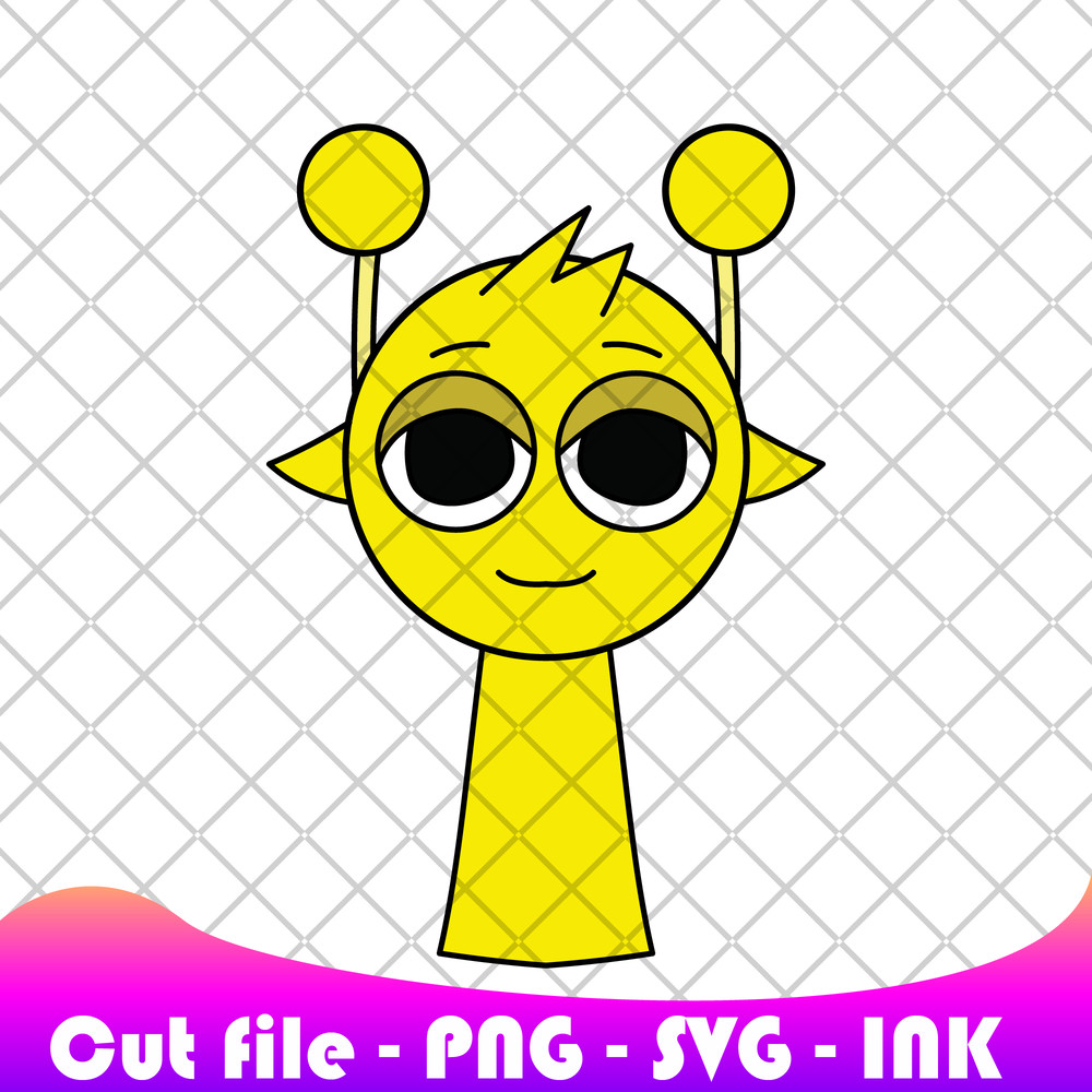 Sprunki Increedibox Simon SVG PNG Ink Coloring Pages Printable Editable Vector Instant Download 0