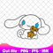 Cinnamoroll Hugging A Teddy Bear SVG PNG Ink Cinnamoroll Coloring Pages Printable Editable Vector I 0