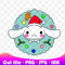 Cinnamoroll Christmas Wreath Sanrio SVG PNG Ink Coloring Pages PrintableCinnamoroll Christmas Edita 0