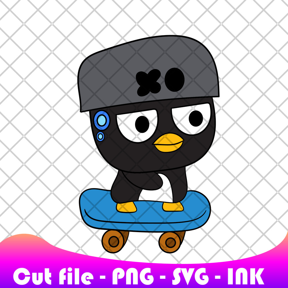 Badtz Maru Sanrio Cute Penguin SVG PNG Ink Coloring Pages Printable Badtz Maru Sanrio Cute Penguin 0