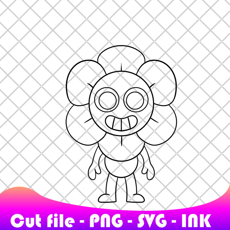 Dandys WorldAstroDandyGoobShellyVeeShrimpo SVG PNG Ink Coloring Pages PrintableEditable Vector 4