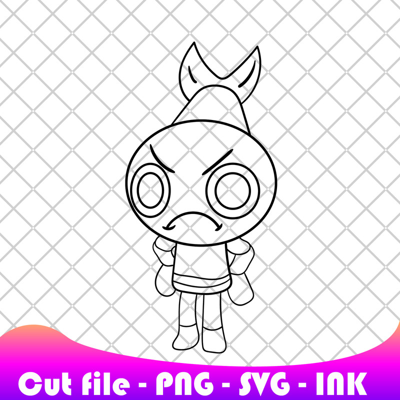 Dandys WorldAstroDandyGoobShellyVeeShrimpo SVG PNG Ink Coloring Pages PrintableEditable Vector 10