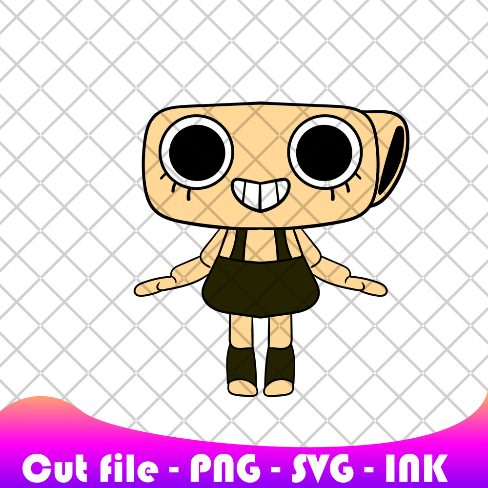 Dandys WorldAstroDandyGoobShellyVeeShrimpo SVG PNG Ink Coloring Pages PrintableEditable Vector 7