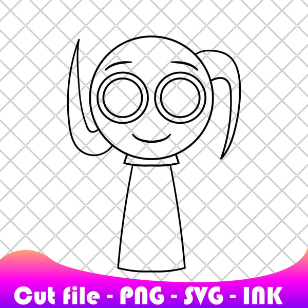Lilly Sprunki Vector Sprunki Aqua SVG, PNG, Ink,Sprunki coloring pages Printable, | Inspire ...