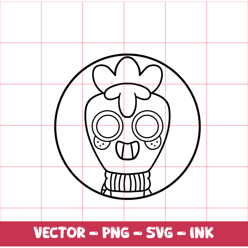 Dandy World Sprout Sticker SVGInkPNG Cricut Design Space Digital FilesCut File 1