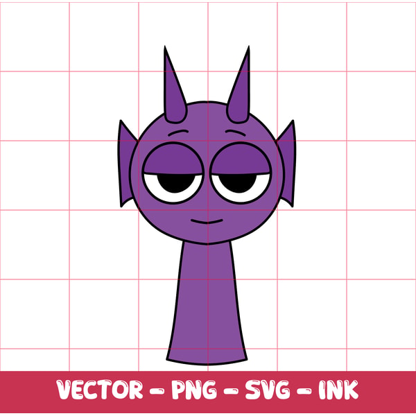 Lilly Sprunki Vector Sprunki SVG, Purple, Sprunki SVG,Ink,PNG, cricut design spac | Inspire ...